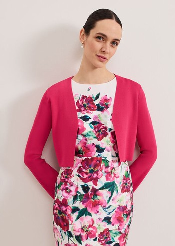 Phase Eight Yasmin Cover Up Knitwear Pink Canada | SYCZJA-709